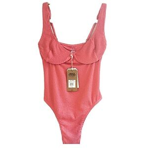 👙NWT BILLABONG SWIM | HIGH-WAISTED | UNDERWIRE | ONE PIECE | CORAL | SMALL